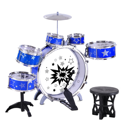 Keezi 11 Piece Kids Drum Set