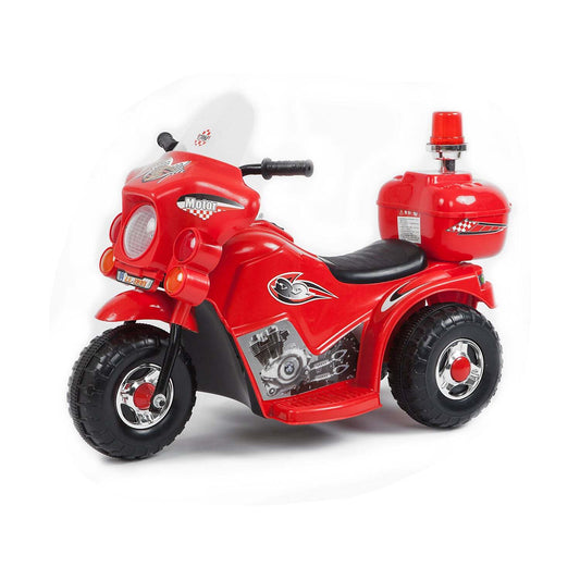 Children's Electric Ride-on Motorcycle (Red) Rechargeable, Up To 1Hr