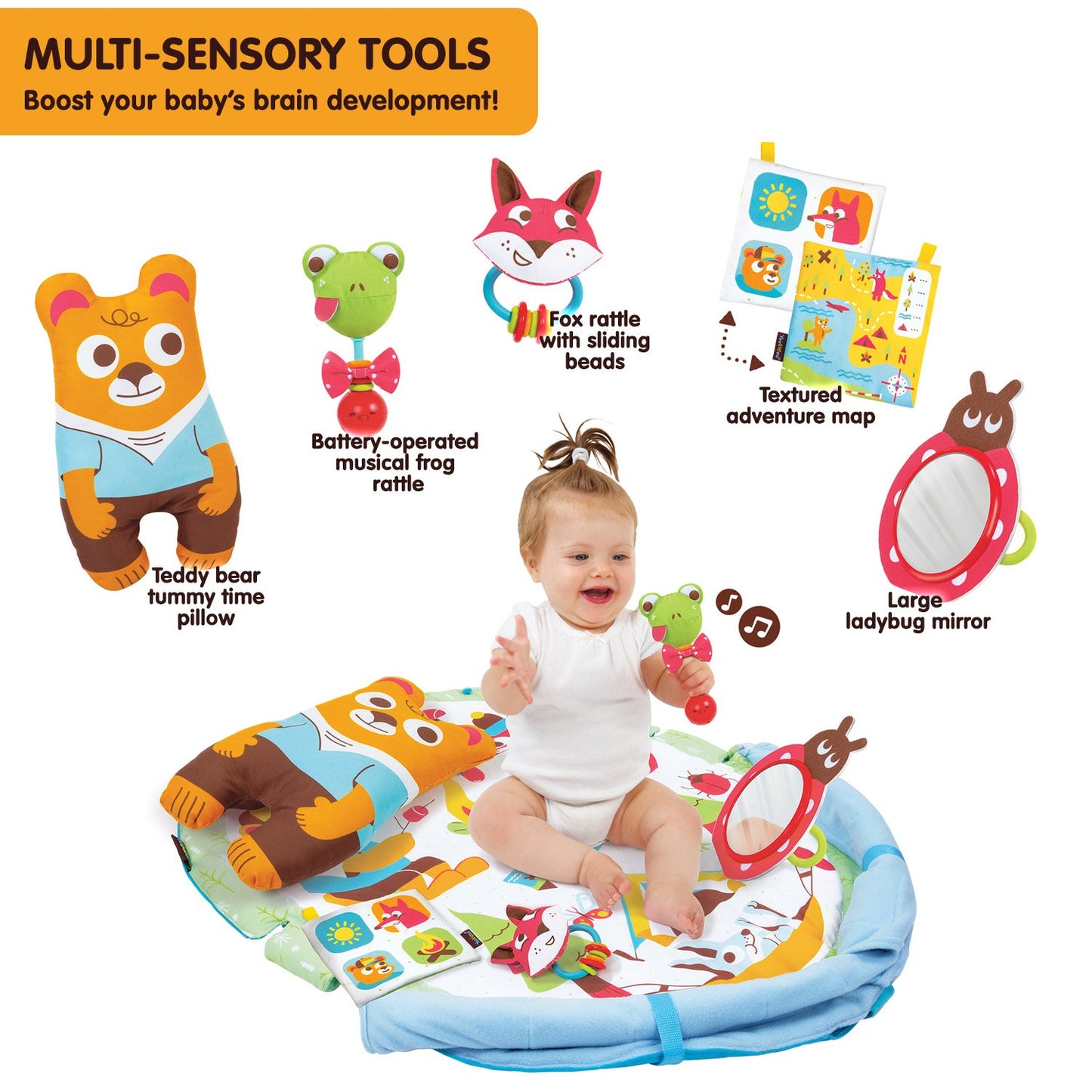 Yookidoo Gymotion Play N Nap Multi-function Infant Gym